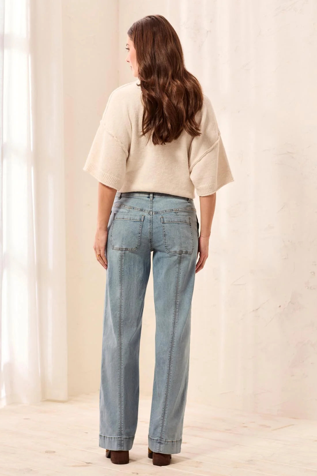 Tribal Audrey Wide Trouser - Skylight