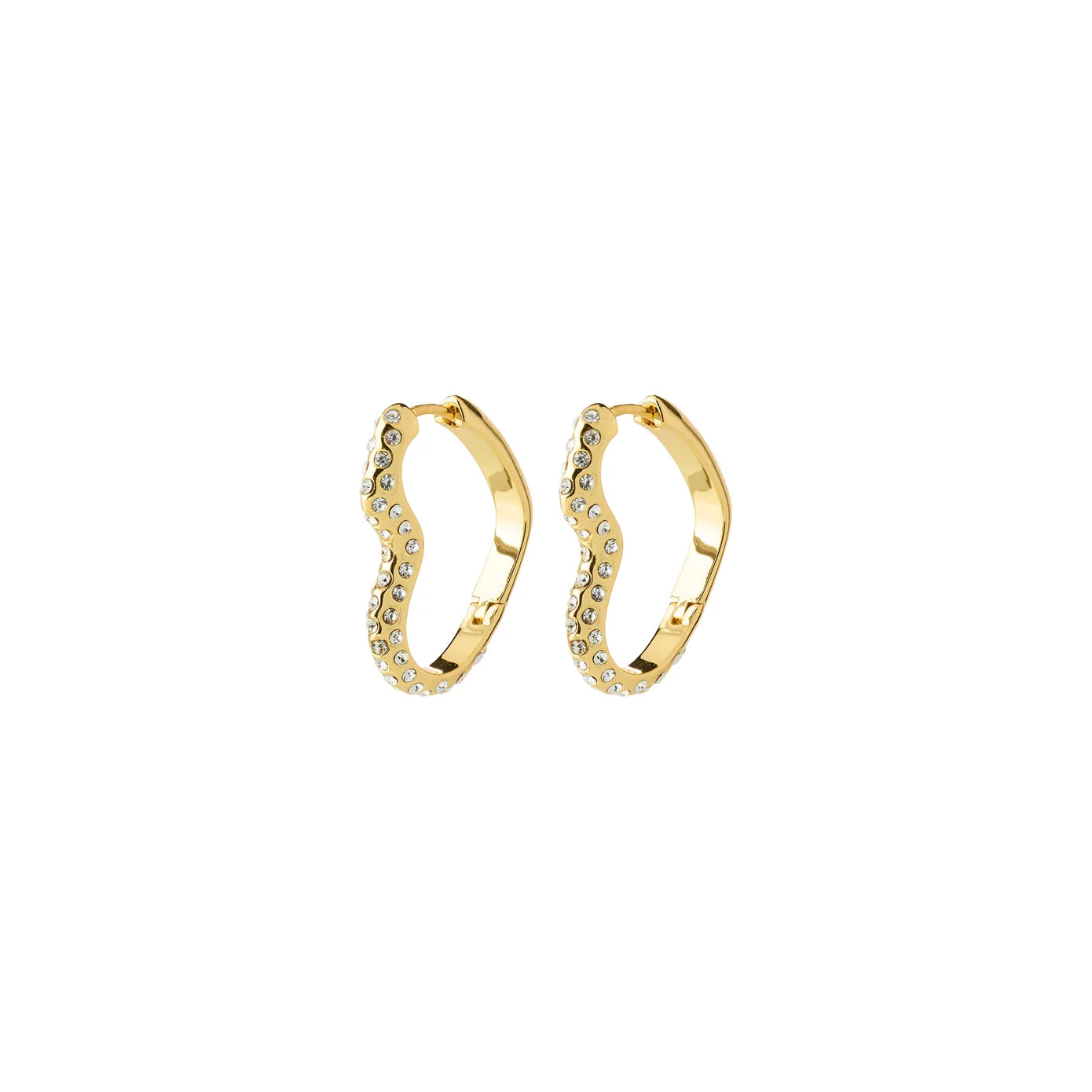 Pilgrim Sora Heart Earrings - Gold
