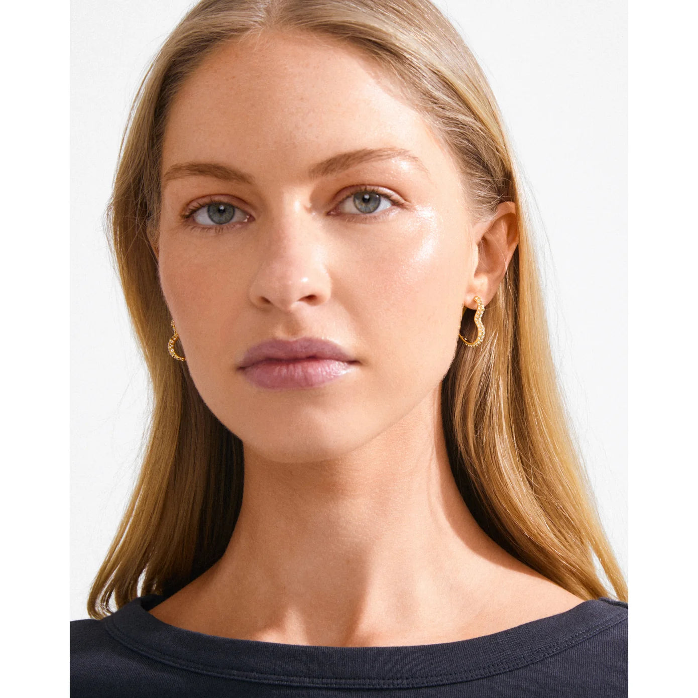 Pilgrim Sora Heart Earrings - Gold