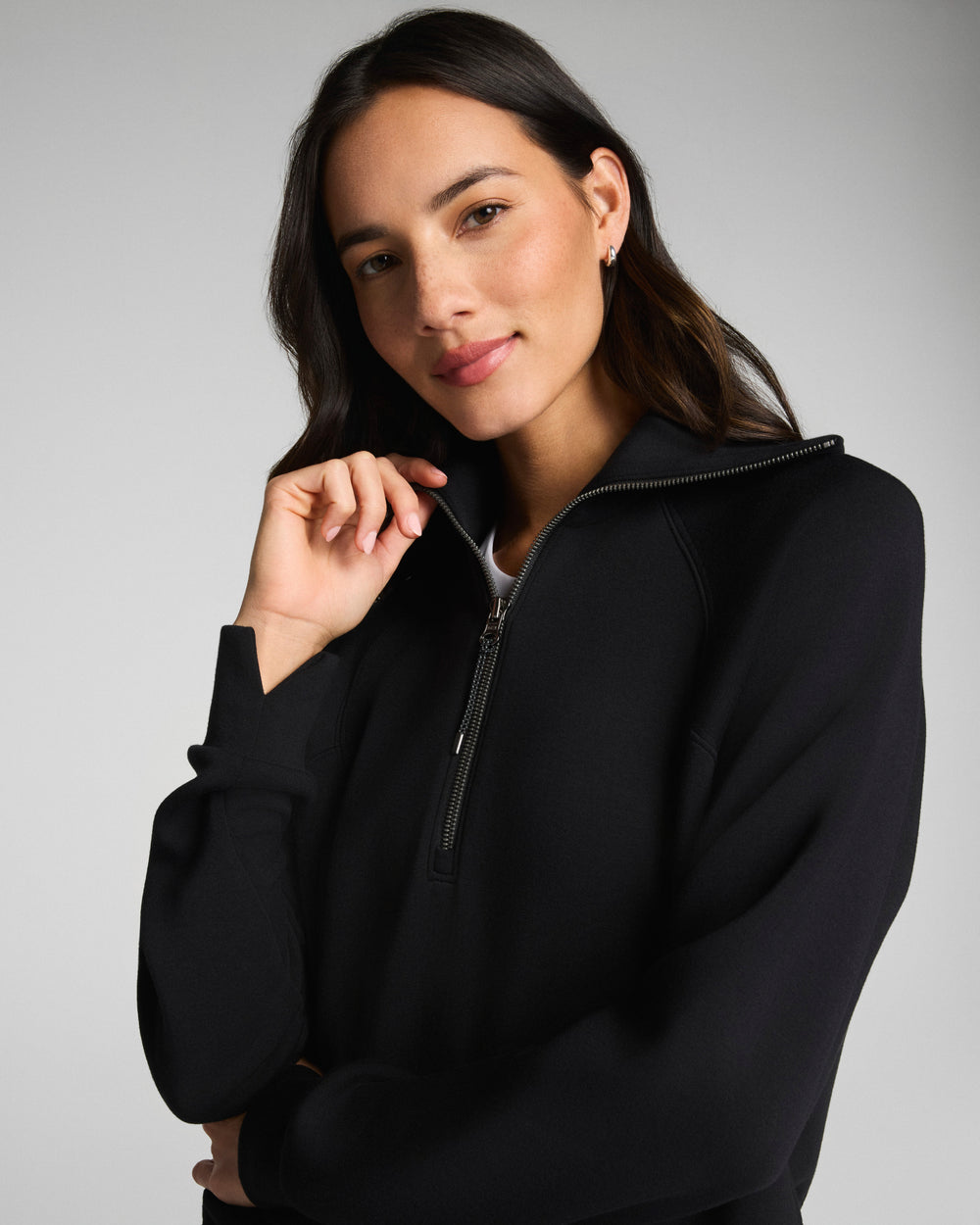 Spanx AirEssentials Half Zip - Black