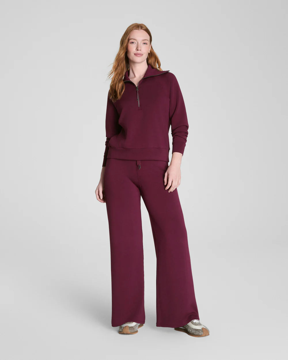 Spanx AirEssentials Half Zip - Plum Berry