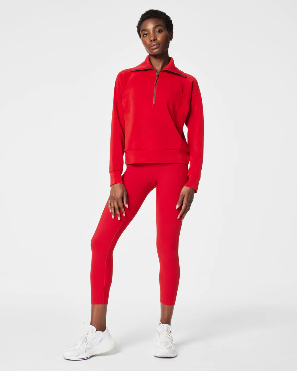 Spanx AirEssentials Half Zip - Spanx Red