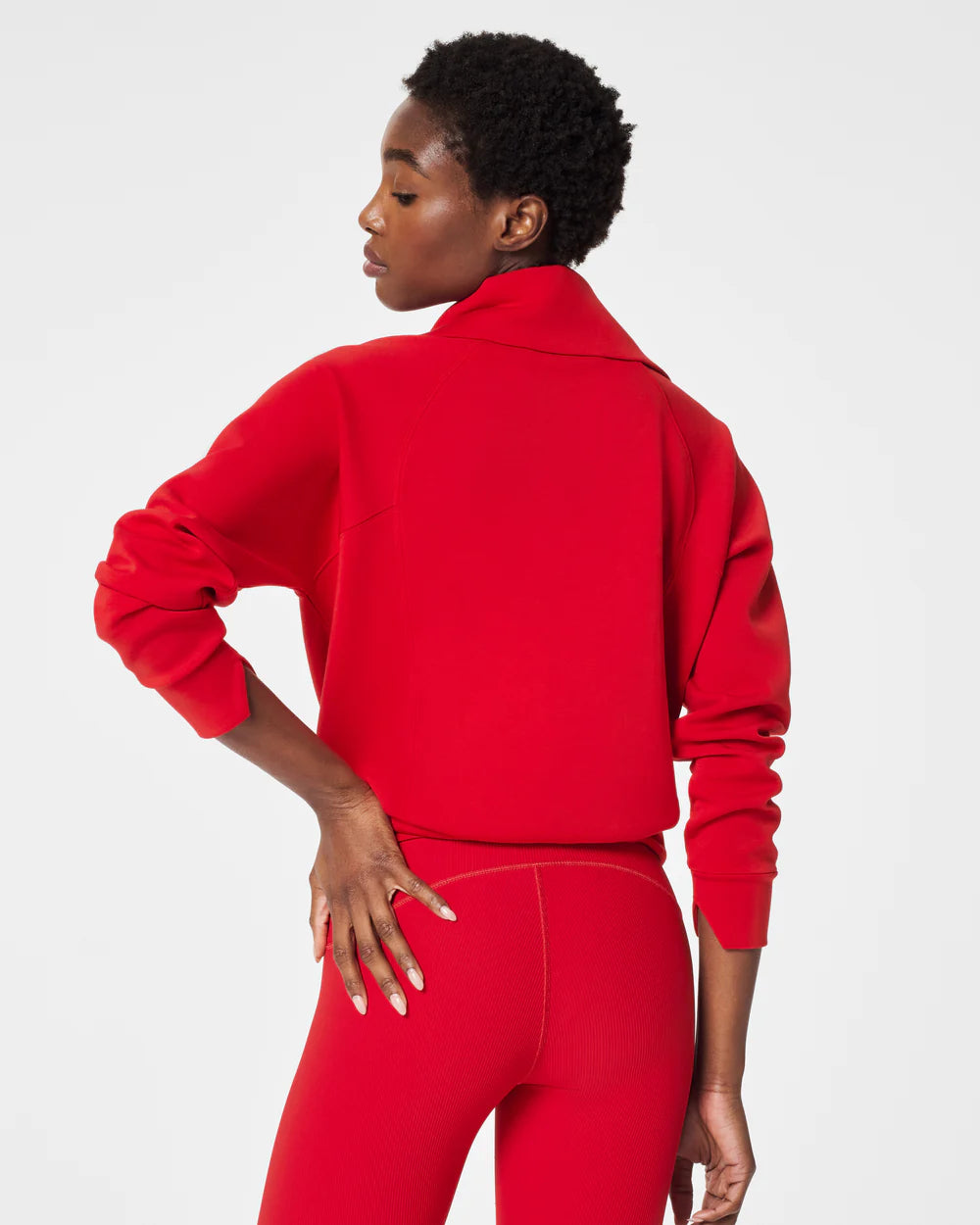 Spanx AirEssentials Half Zip - Spanx Red