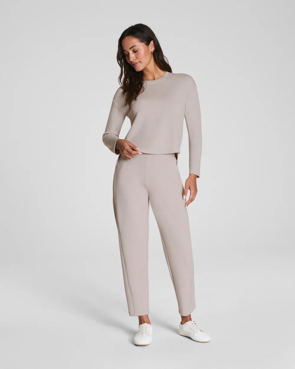 Spanx AirEssentials LS Side Slit Top - French Grey