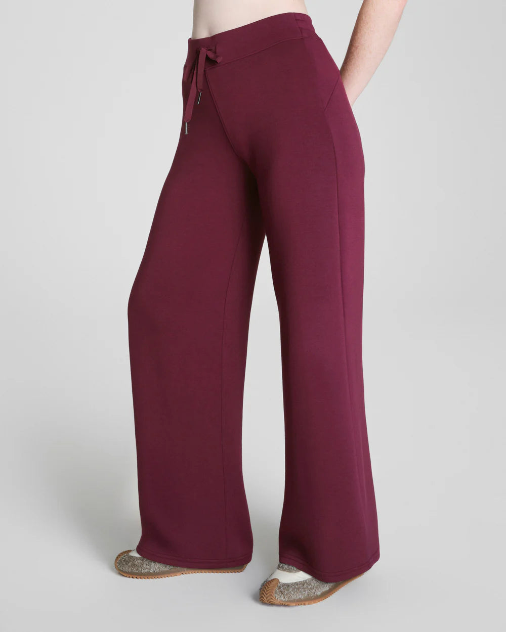 Spanx AirEssentials Wide Leg Pant - Plum Berry
