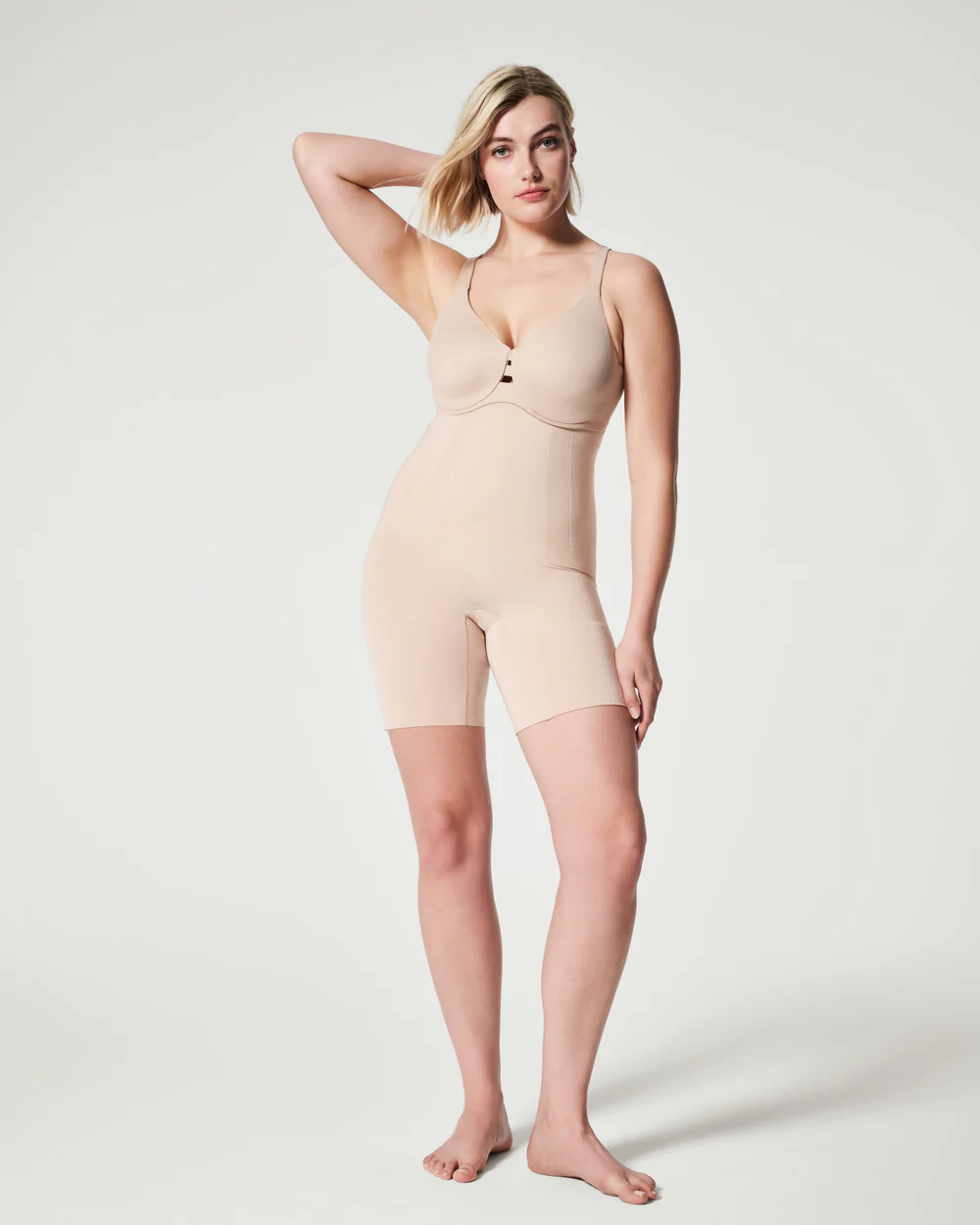 Spanx Oncore High-Waisted Mid-Thigh Short - Soft Nude Lingerie - Other Lingerie - Shapewear by Spanx | Grace the Boutique