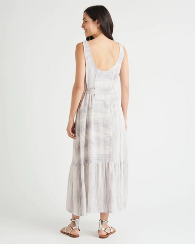 Splendid Kira Dress - Oyster Stripe Clothing - Dresses + Jumpsuits - Dresses - Long Dresses by Splendid | Grace the Boutique