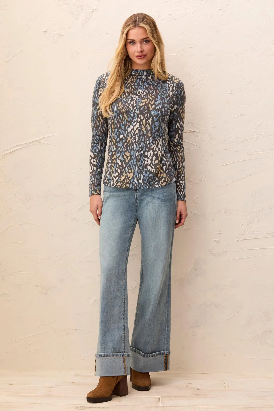 Tribal Georgia Top - Satin Sky