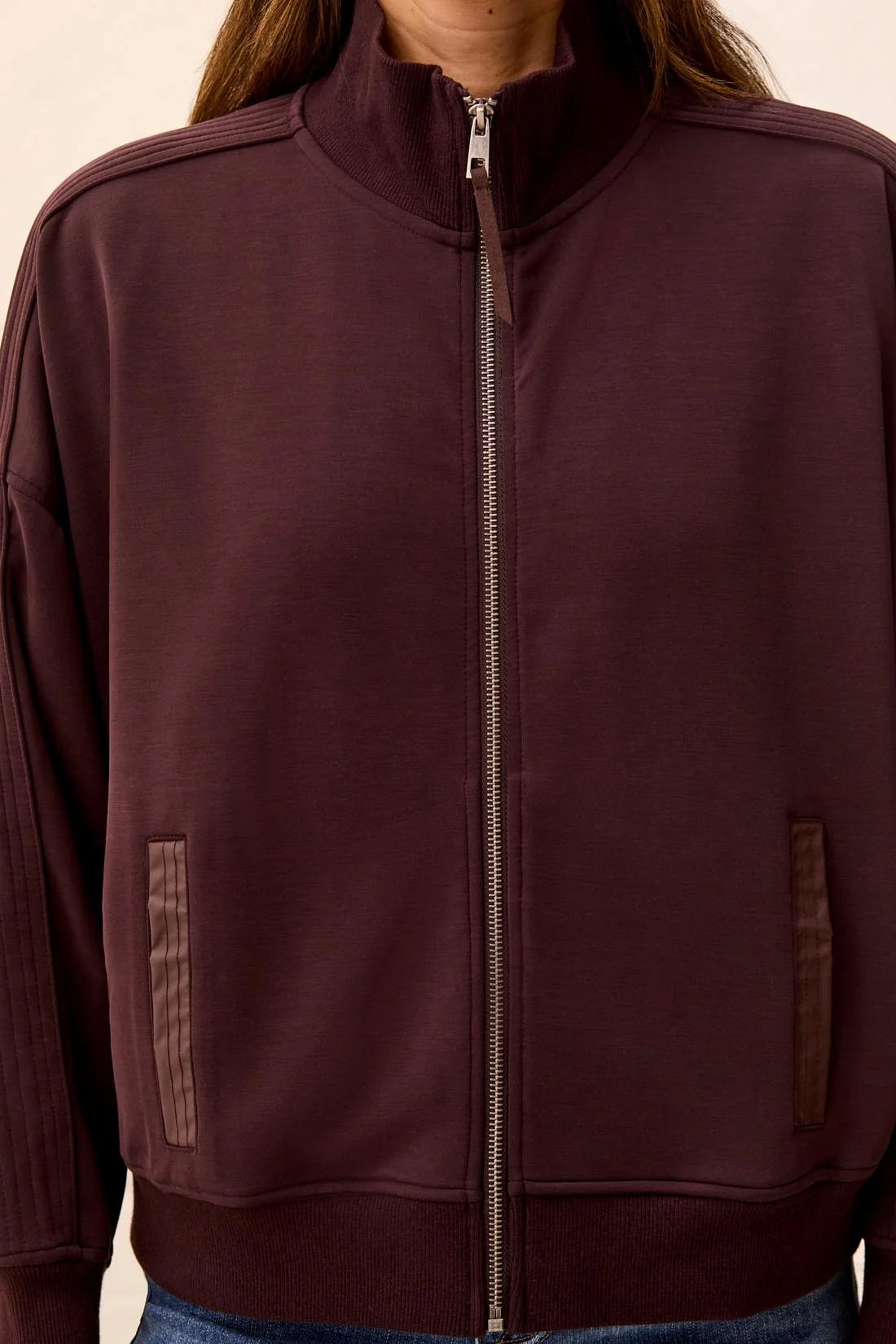 Tribal Soft Lounge Bomber - Saddle Brown