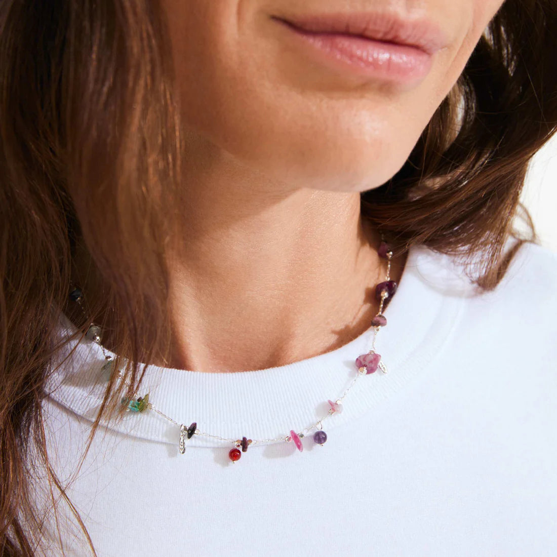 Pilgrim Here Necklace - Silver