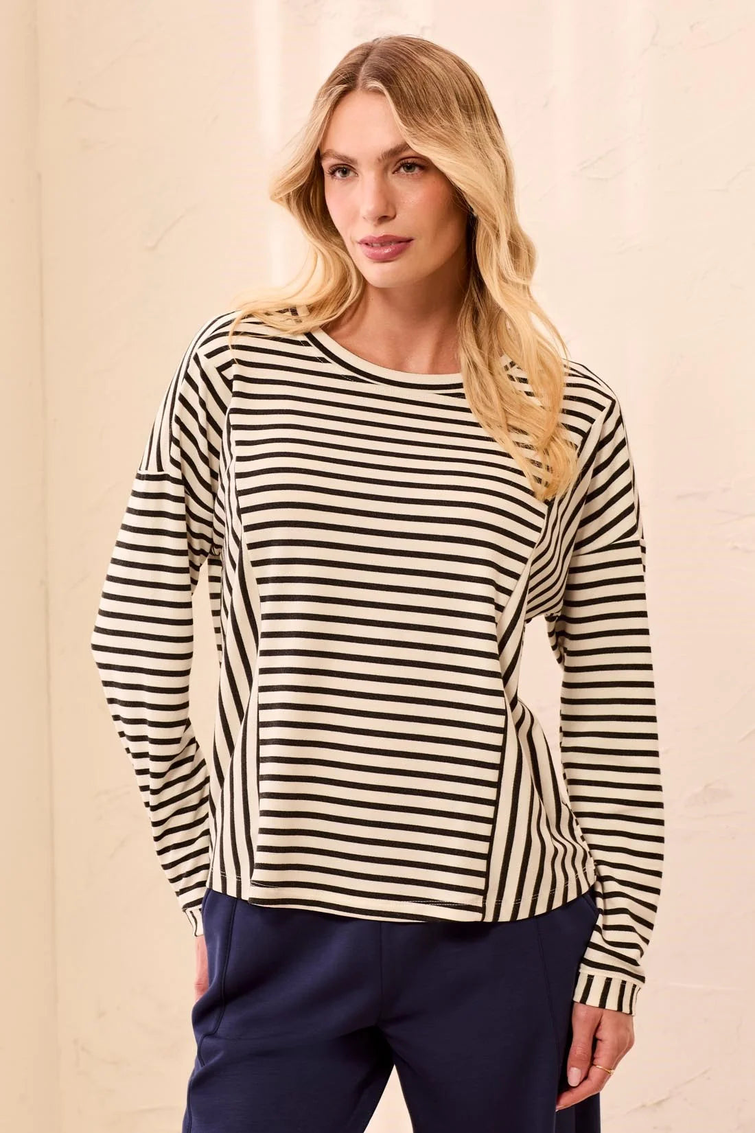 Tribal Kylie Long Sleeved Tee - Black