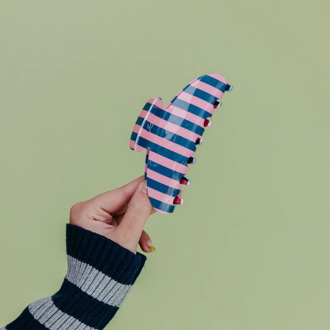 KAXI Polka Dot & Striped Claws - Pink Blue Stripe