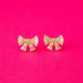 Sunshine Studios Holiday Sparkle Bow Earrings Accessories - Jewelry - Earrings by Sunshine Studios | Grace the Boutique