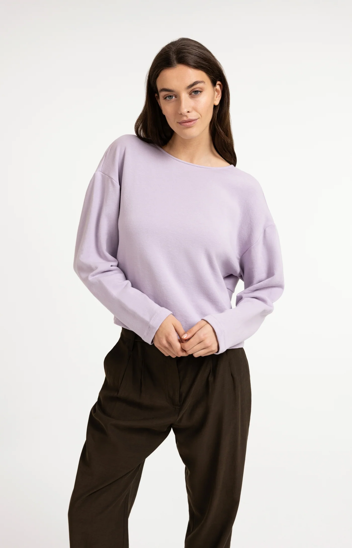 Yaya Knot Back Sweatshirt - Iris
