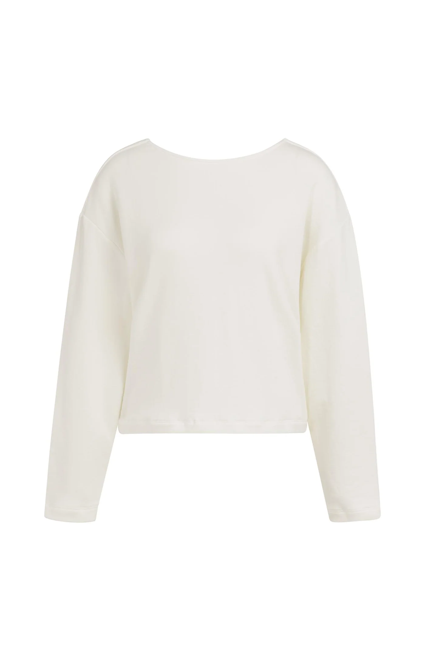 Yaya Knot Back Sweatshirt - Milk