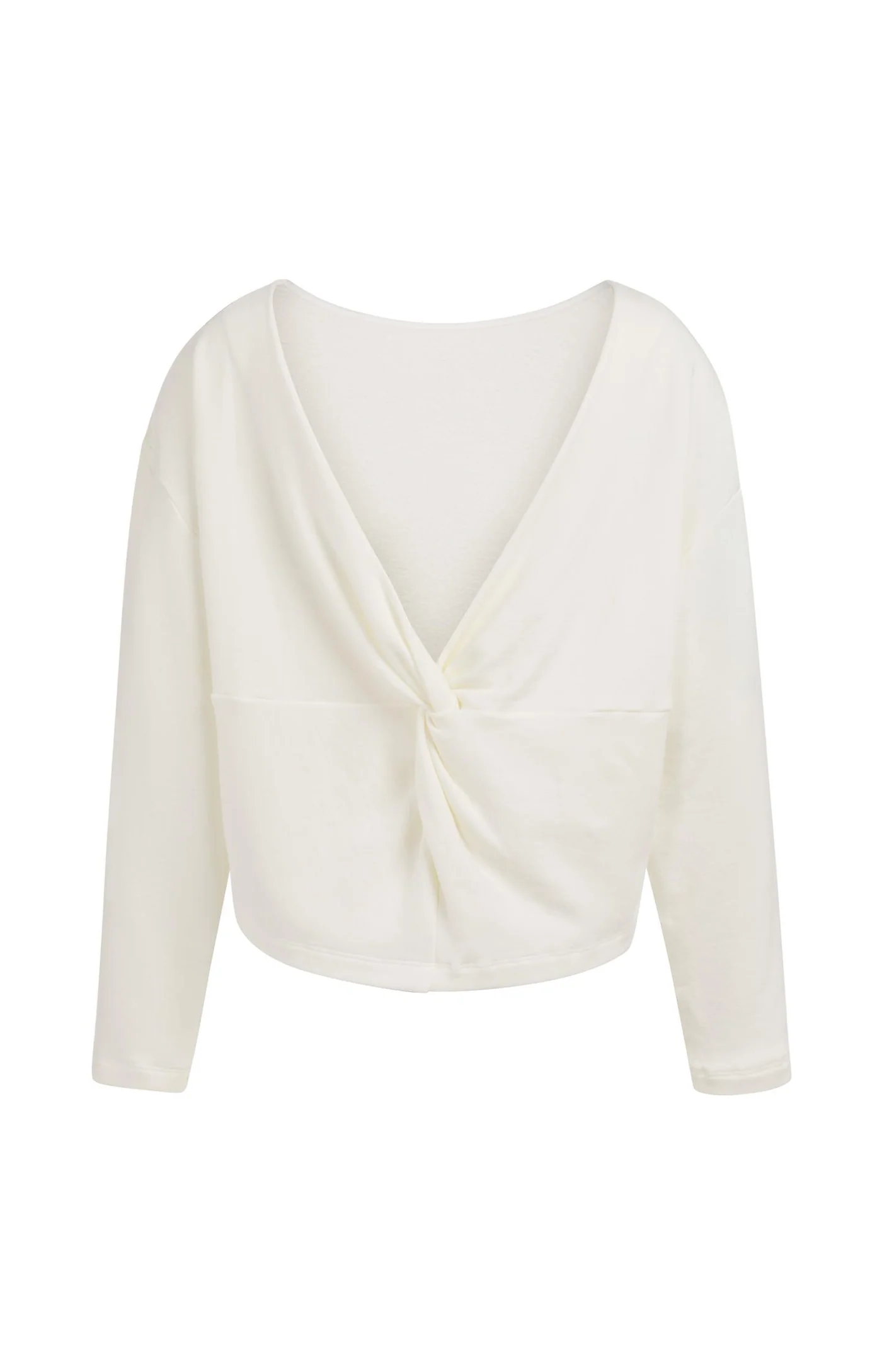 Yaya Knot Back Sweatshirt - Milk