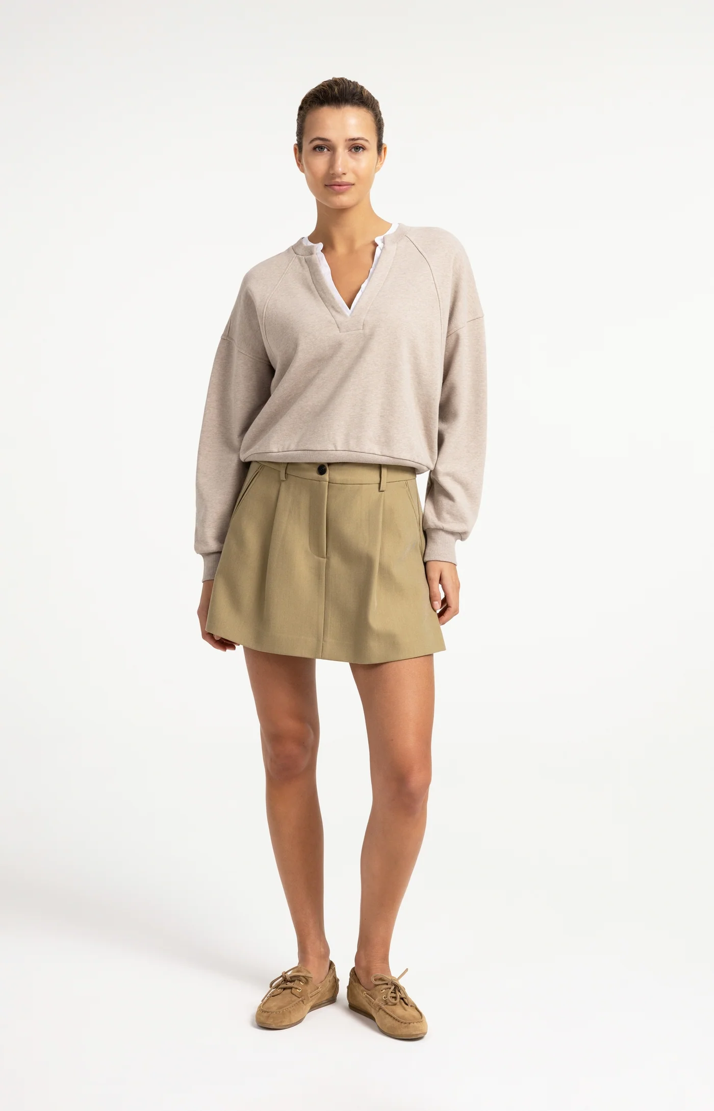 Yaya Fooler Sweatshirt - Cashmere Grey