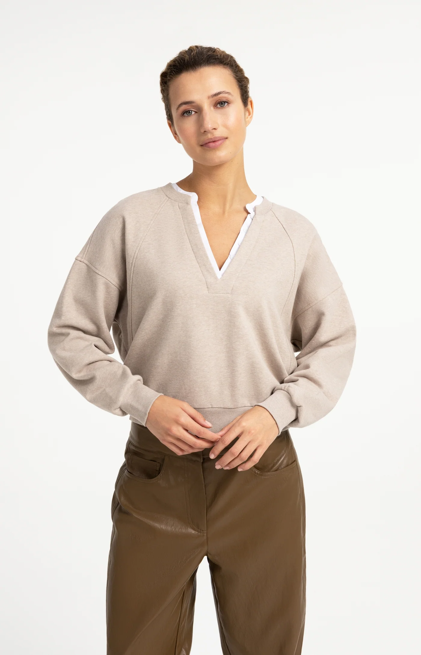 Yaya Fooler Sweatshirt - Cashmere Grey