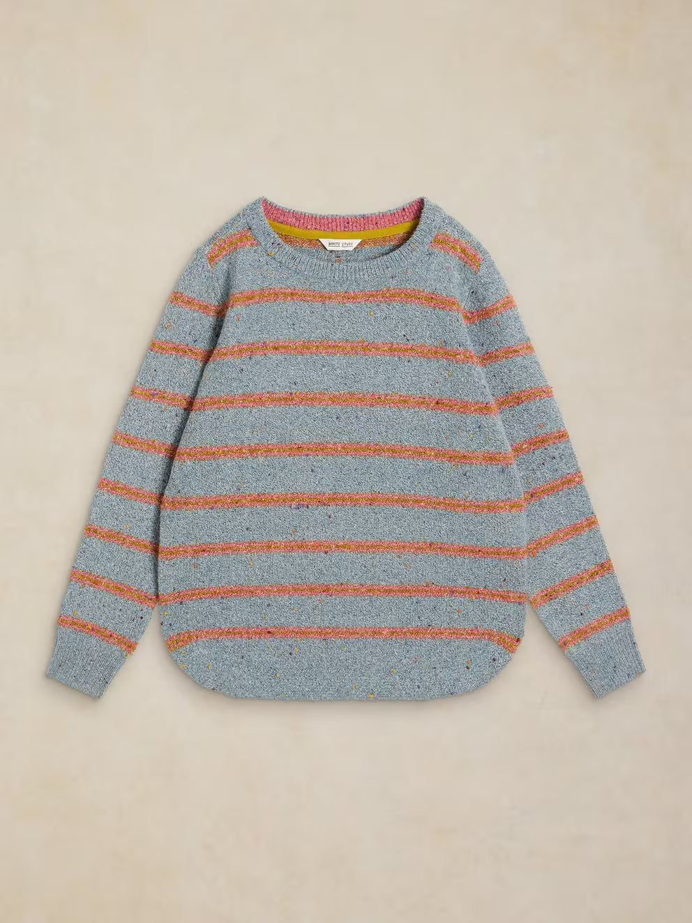 White Stuff Talia Stripe Jumper - Blue Multi