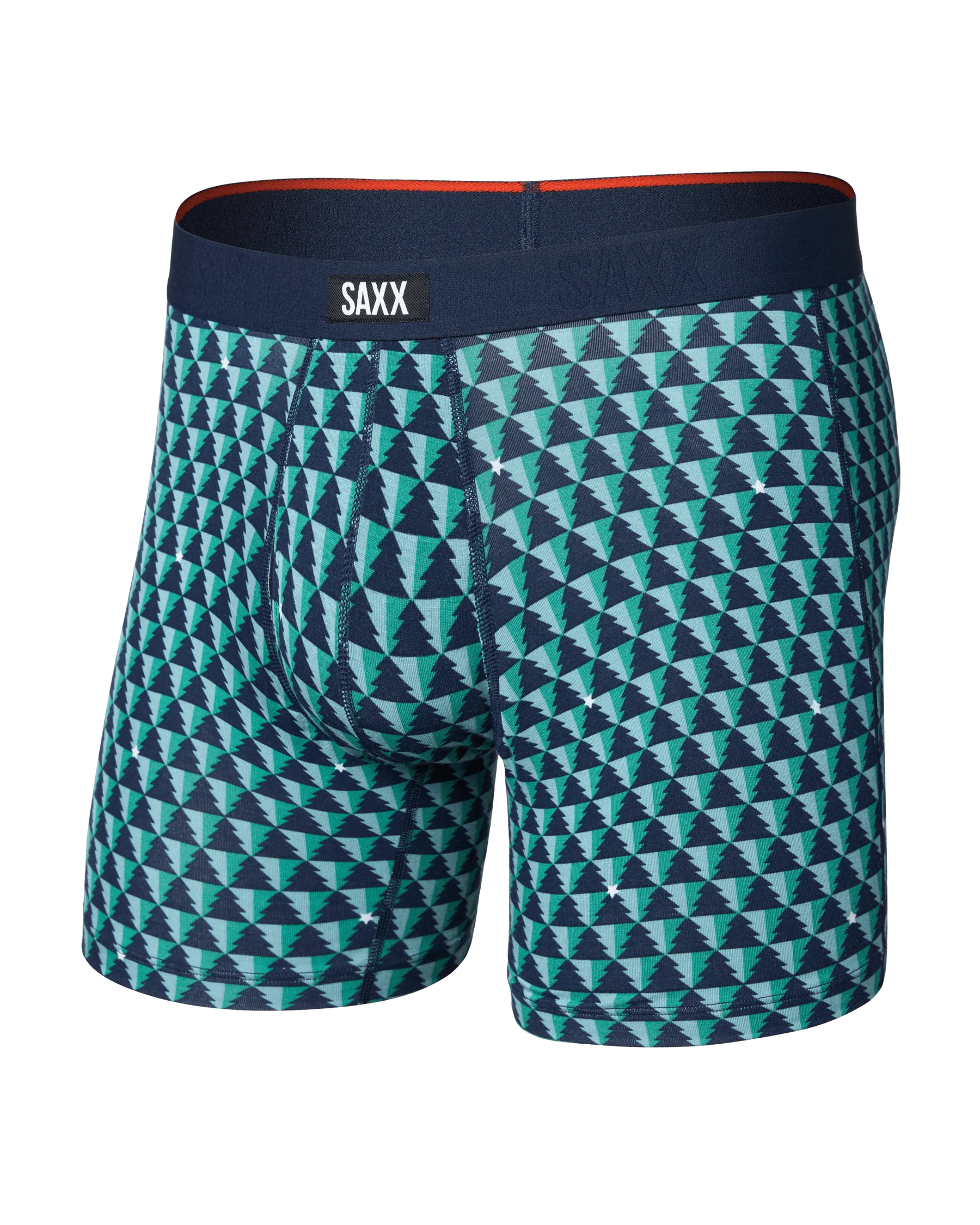 Saxx Vibe Xtra Soft Comfort Boxer Brief Fly - Tree Farm