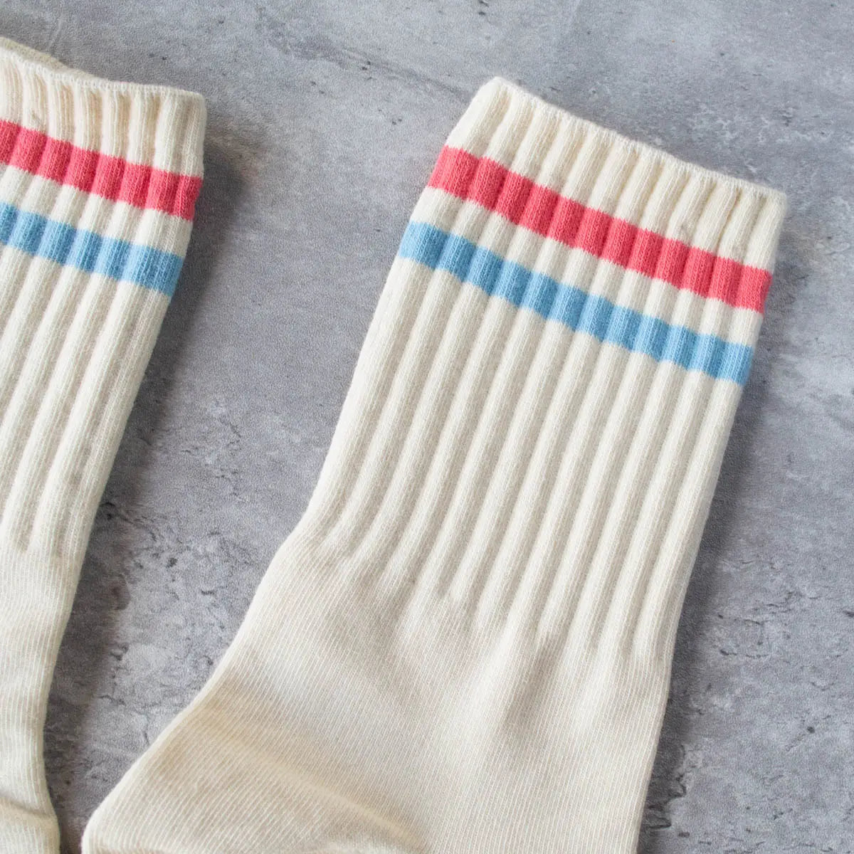 Tiepology Women's Vintage Sport Socks - Cream