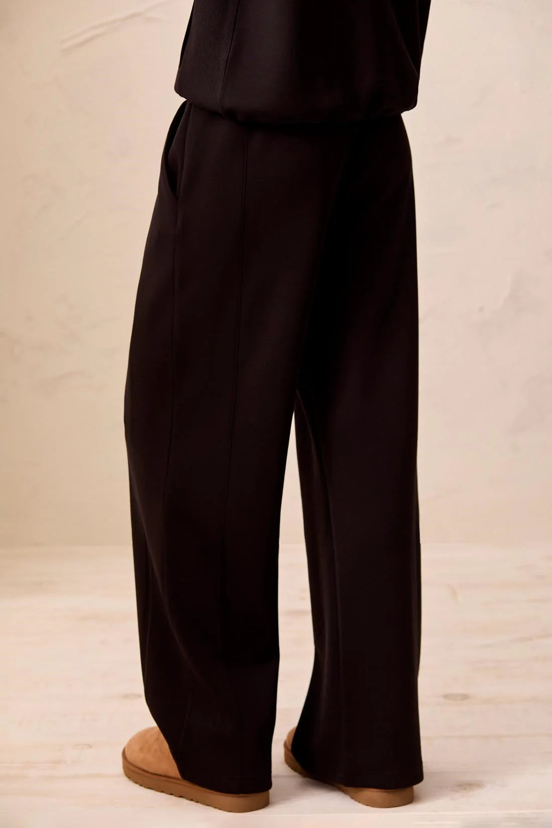 Tribal Techno Lux Wide Leg Pant - Black