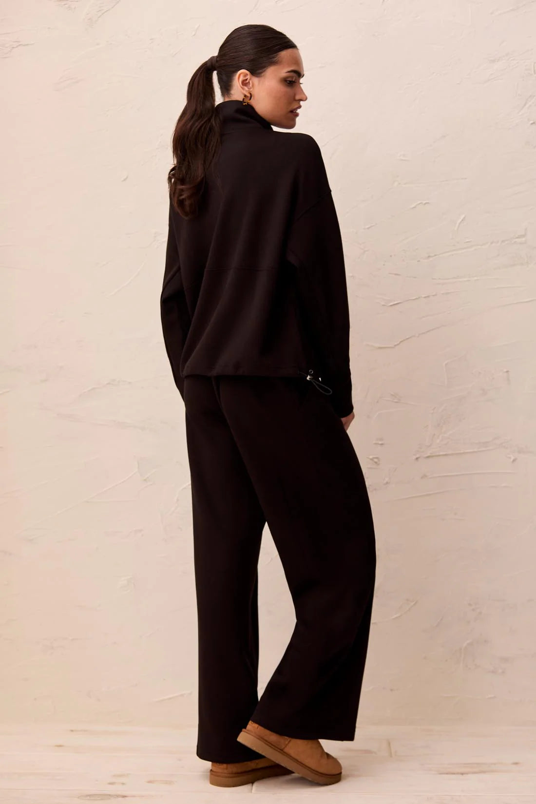 Tribal Techno Lux Half Zip - Black