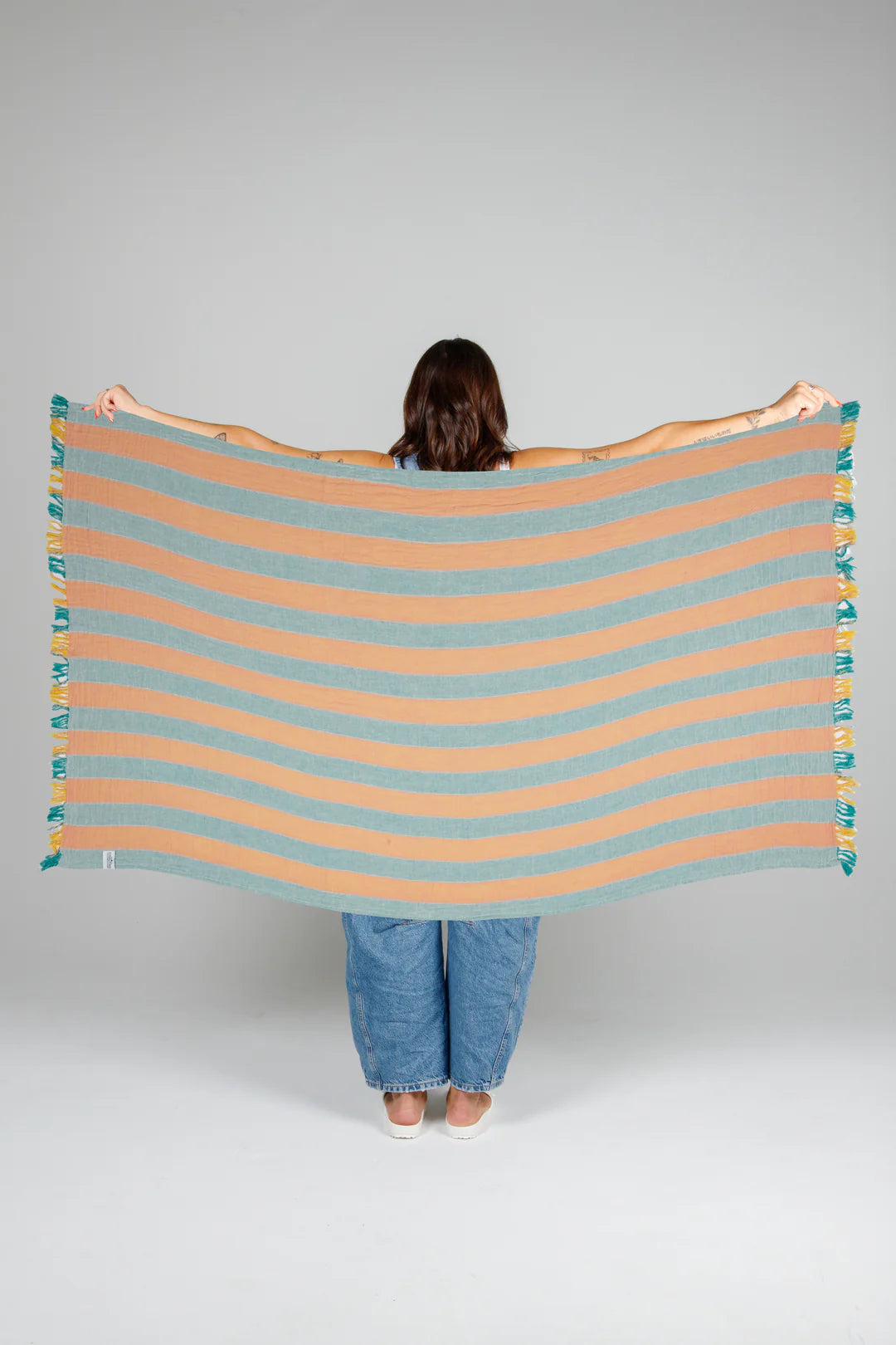 Tofino Towel Co. The Banks Gauze Muslin Towel - Mint Mix