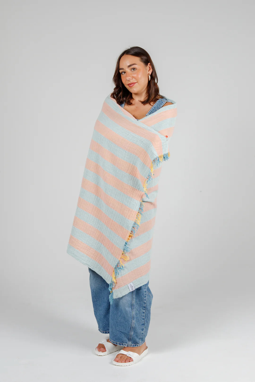 Tofino Towel Co. The Banks Gauze Muslin Towel - Mint Mix