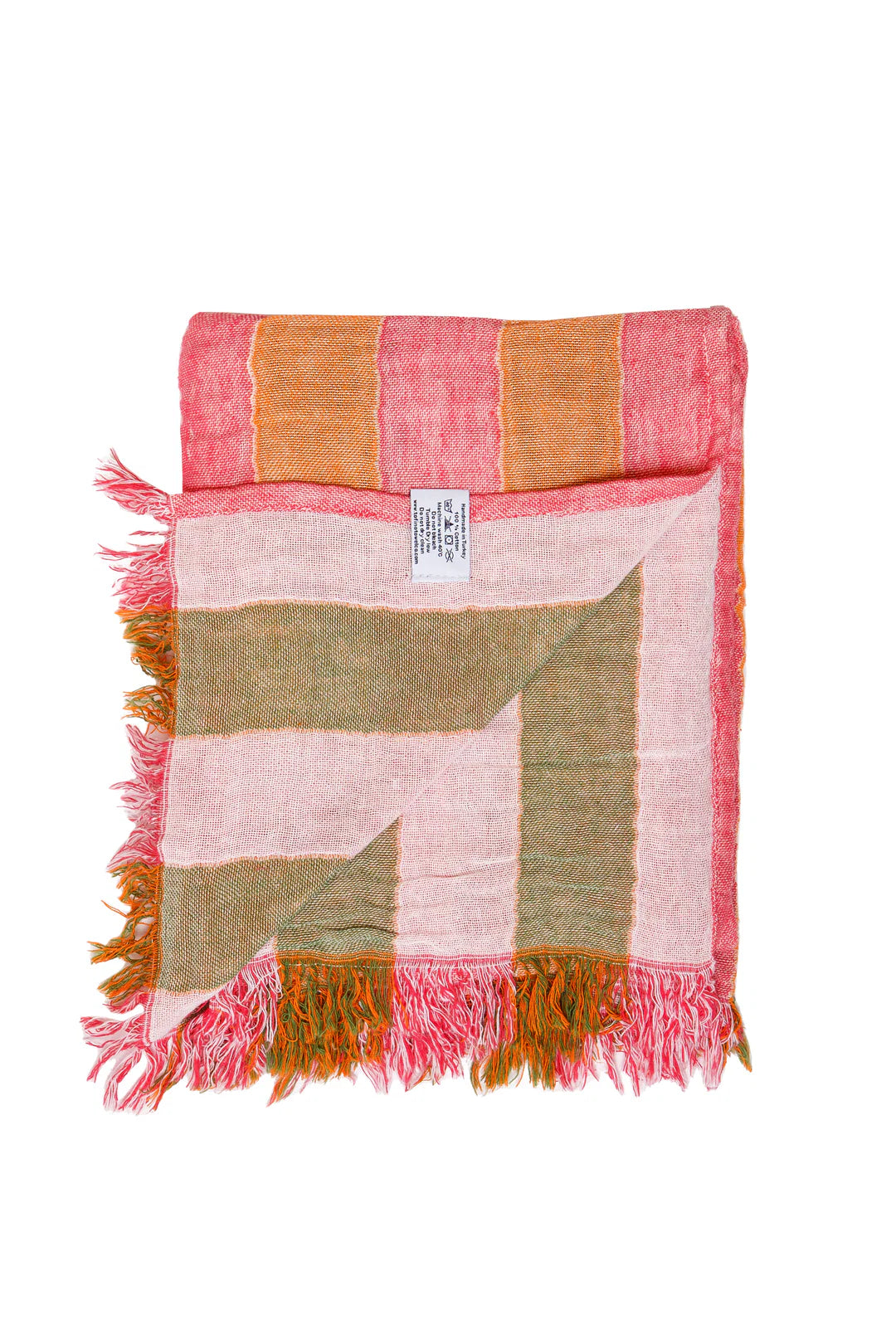 Tofino Towel Co. The Banks Gauze Muslin Towel - Pink Multi