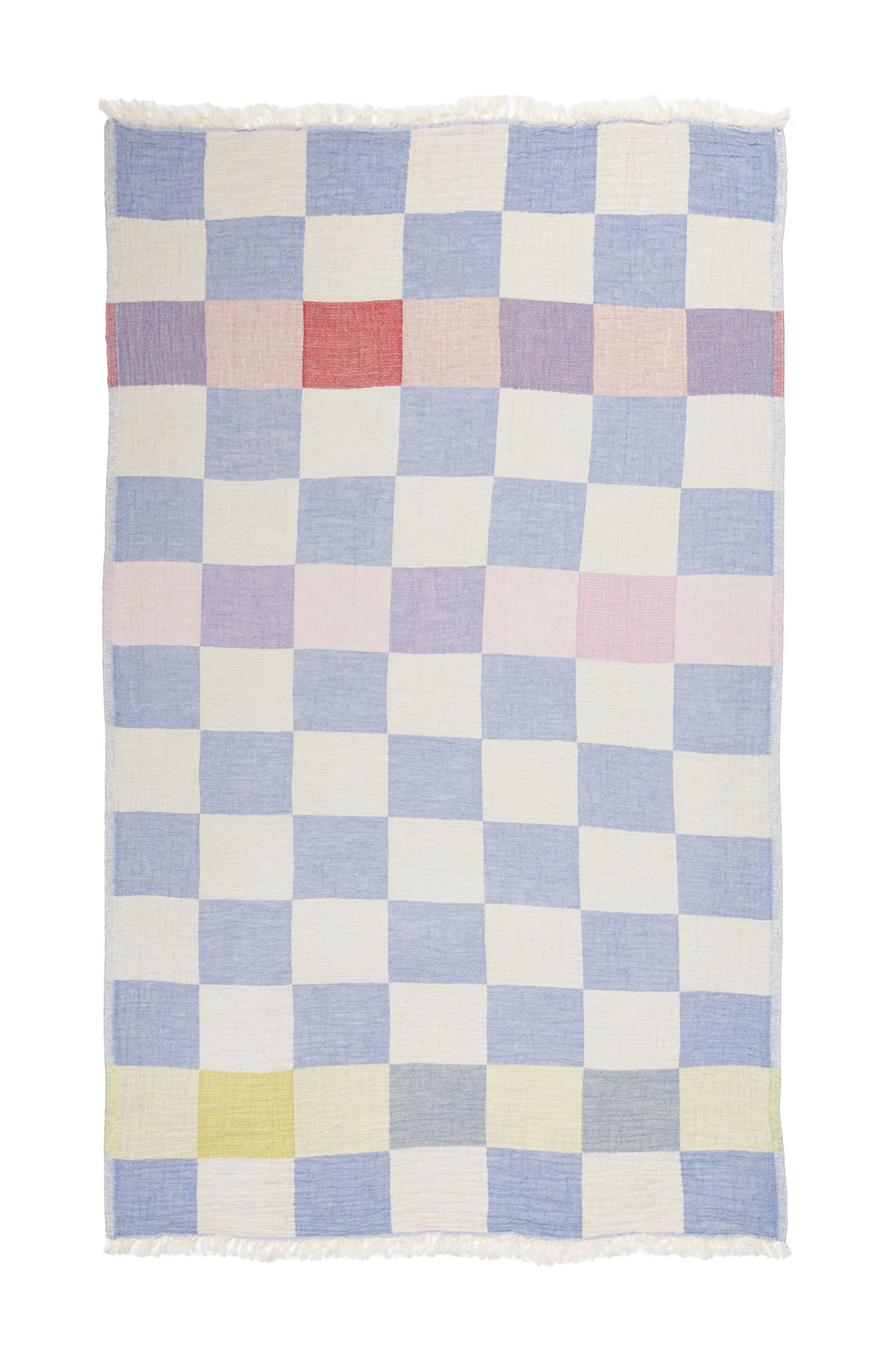 Tofino Towel Co. The Beckon Checkered Towel - Blue Mix