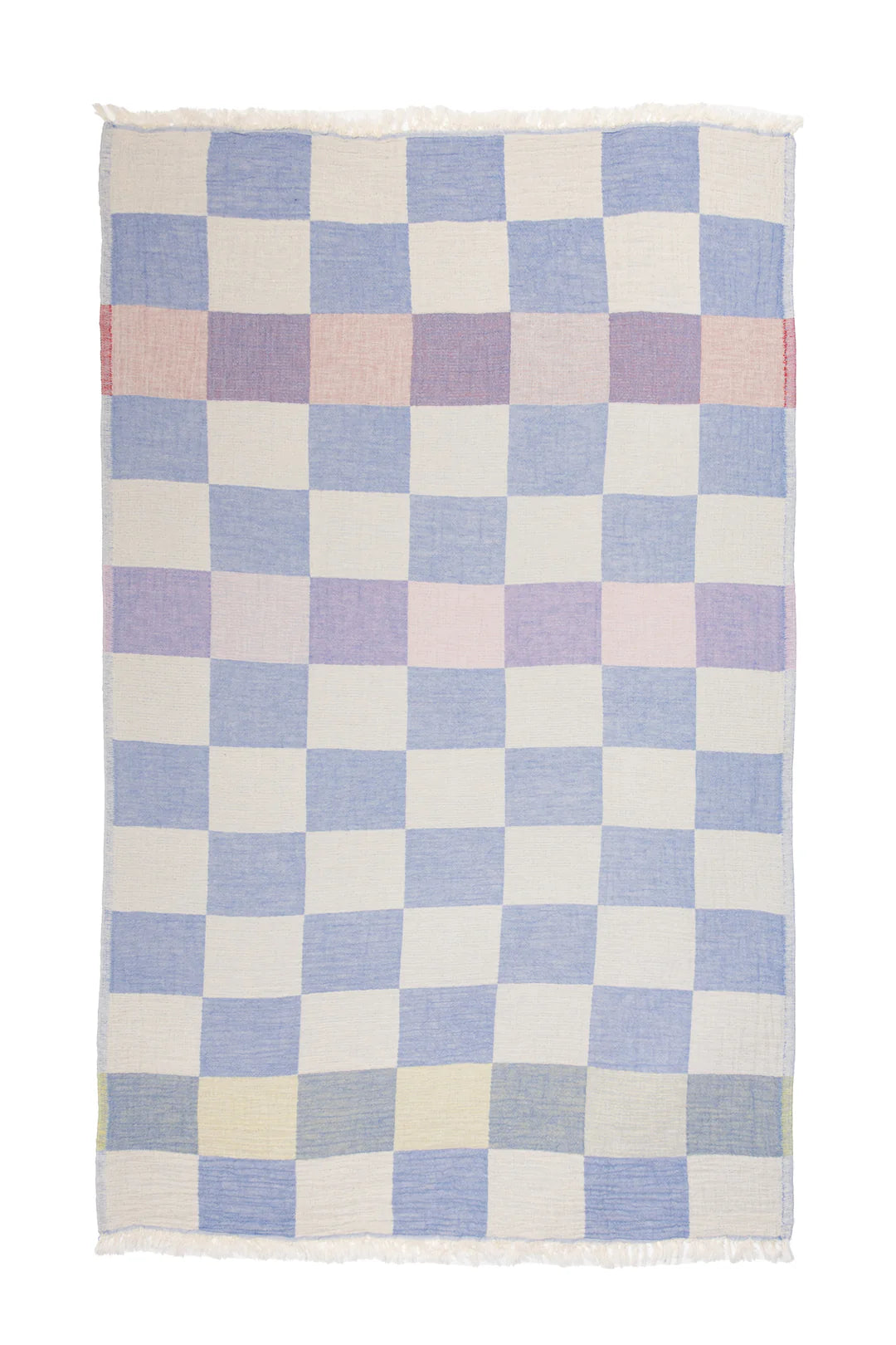 Tofino Towel Co. The Beckon Checkered Towel - Blue Mix