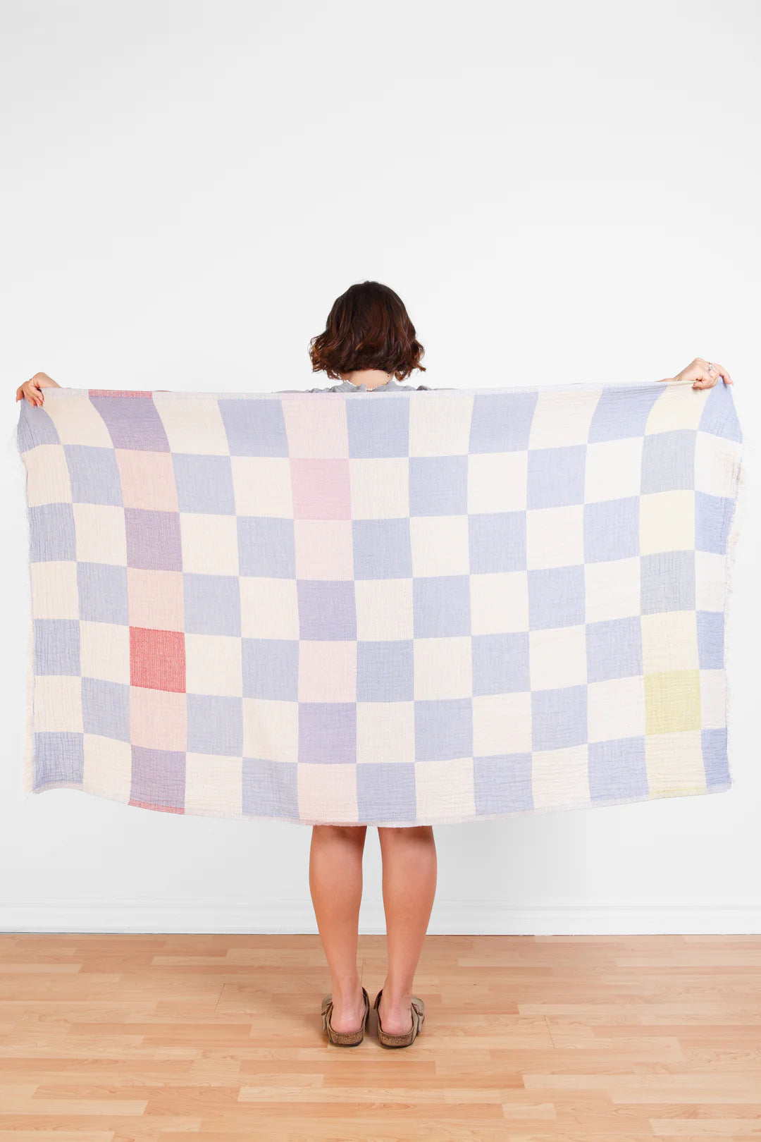 Tofino Towel Co. The Beckon Checkered Towel - Blue Mix