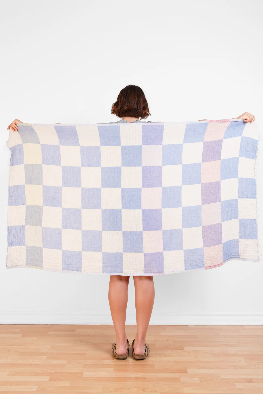 Tofino Towel Co. The Beckon Checkered Towel - Blue Mix