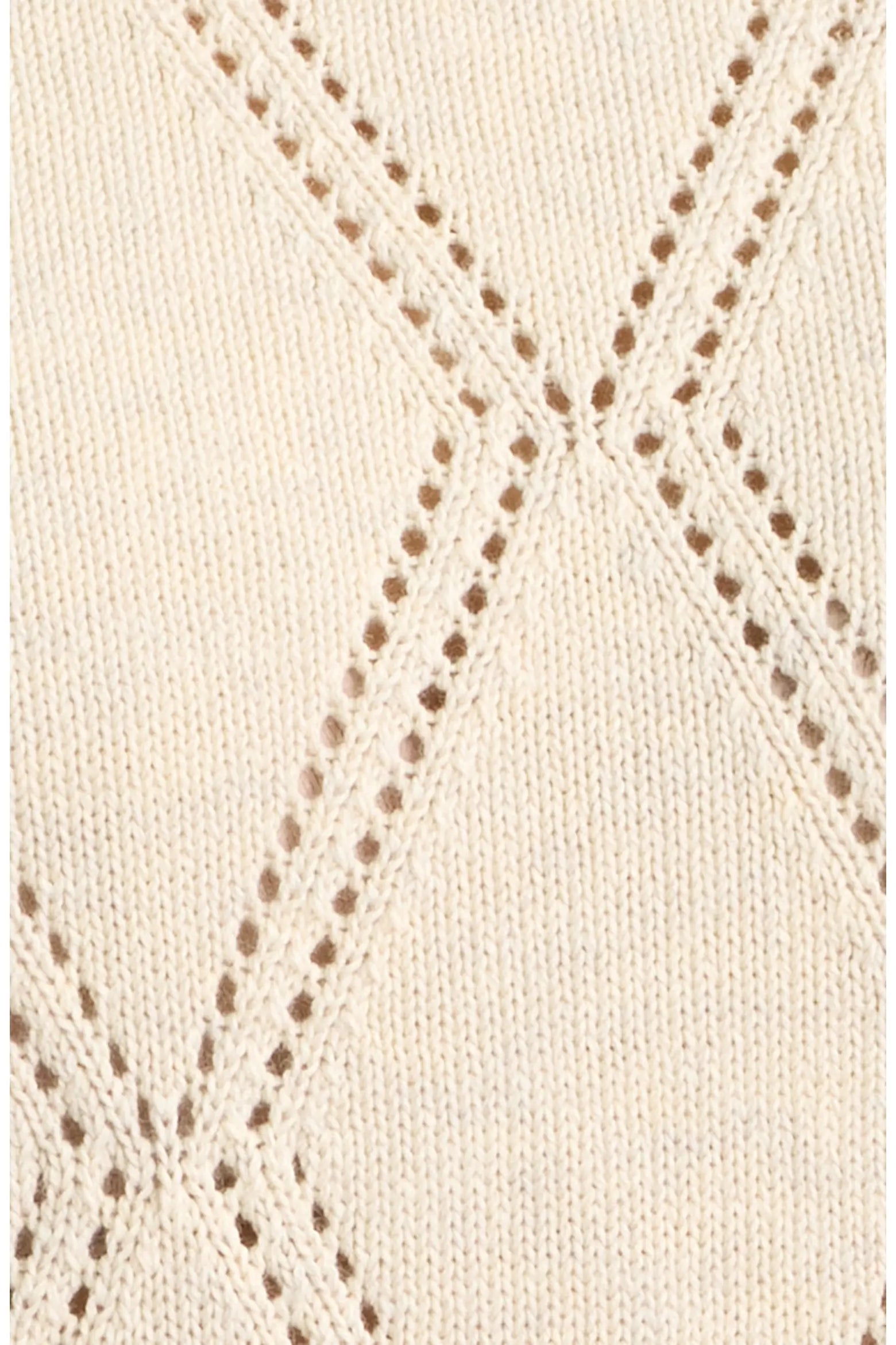 Tommy Bahama Diamond Embroidered Sweater Tee- Coconut
