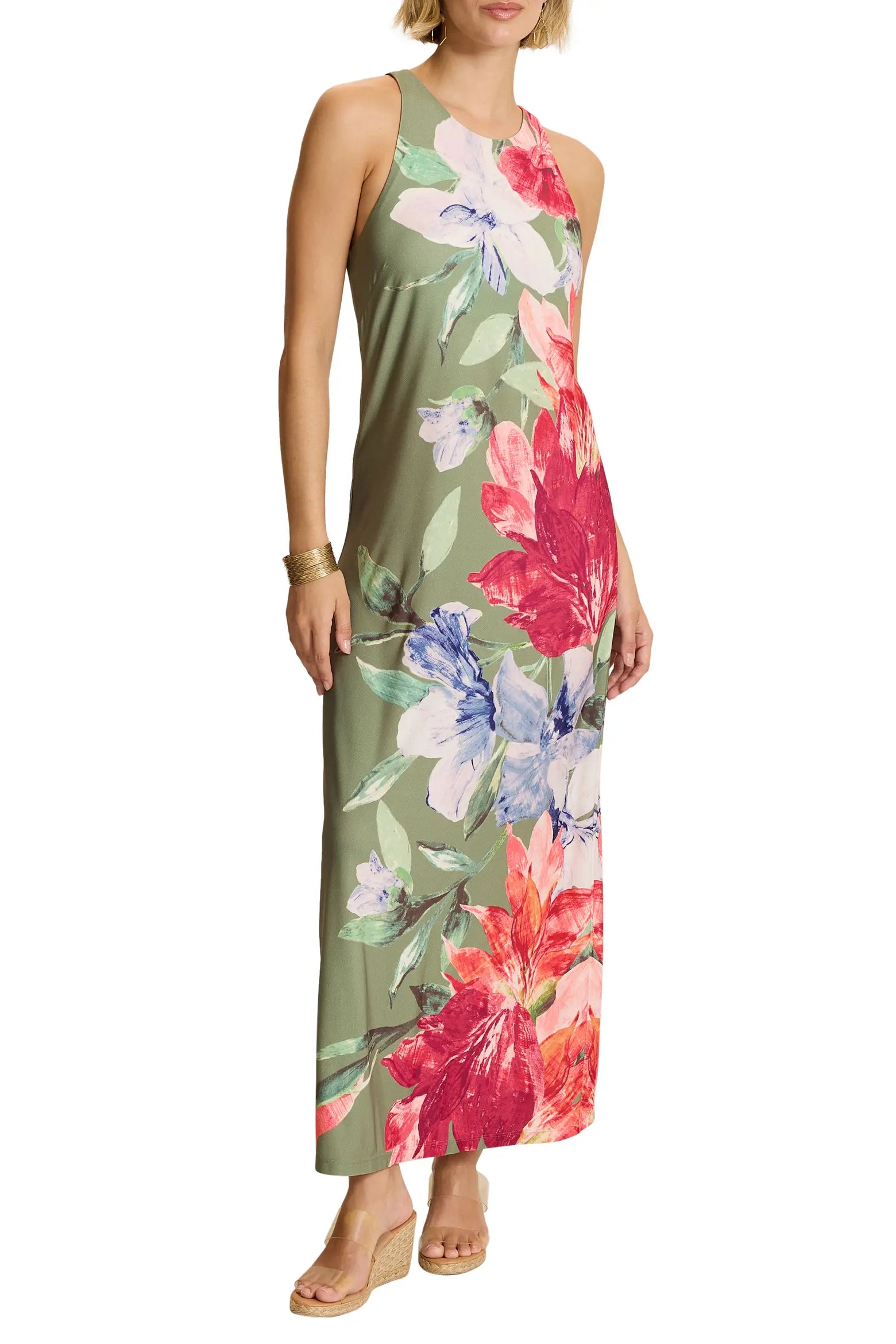 Tommy Bahama Jasmina Island Bloom Maxi Dress - Dusty Sage
