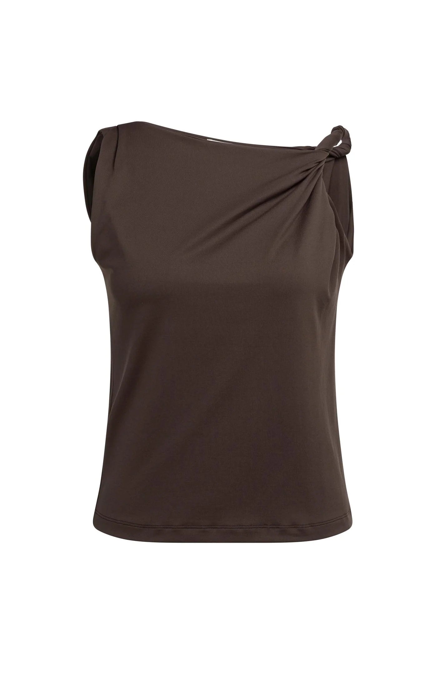 Yaya Asymmetrical Tank - Aubergine