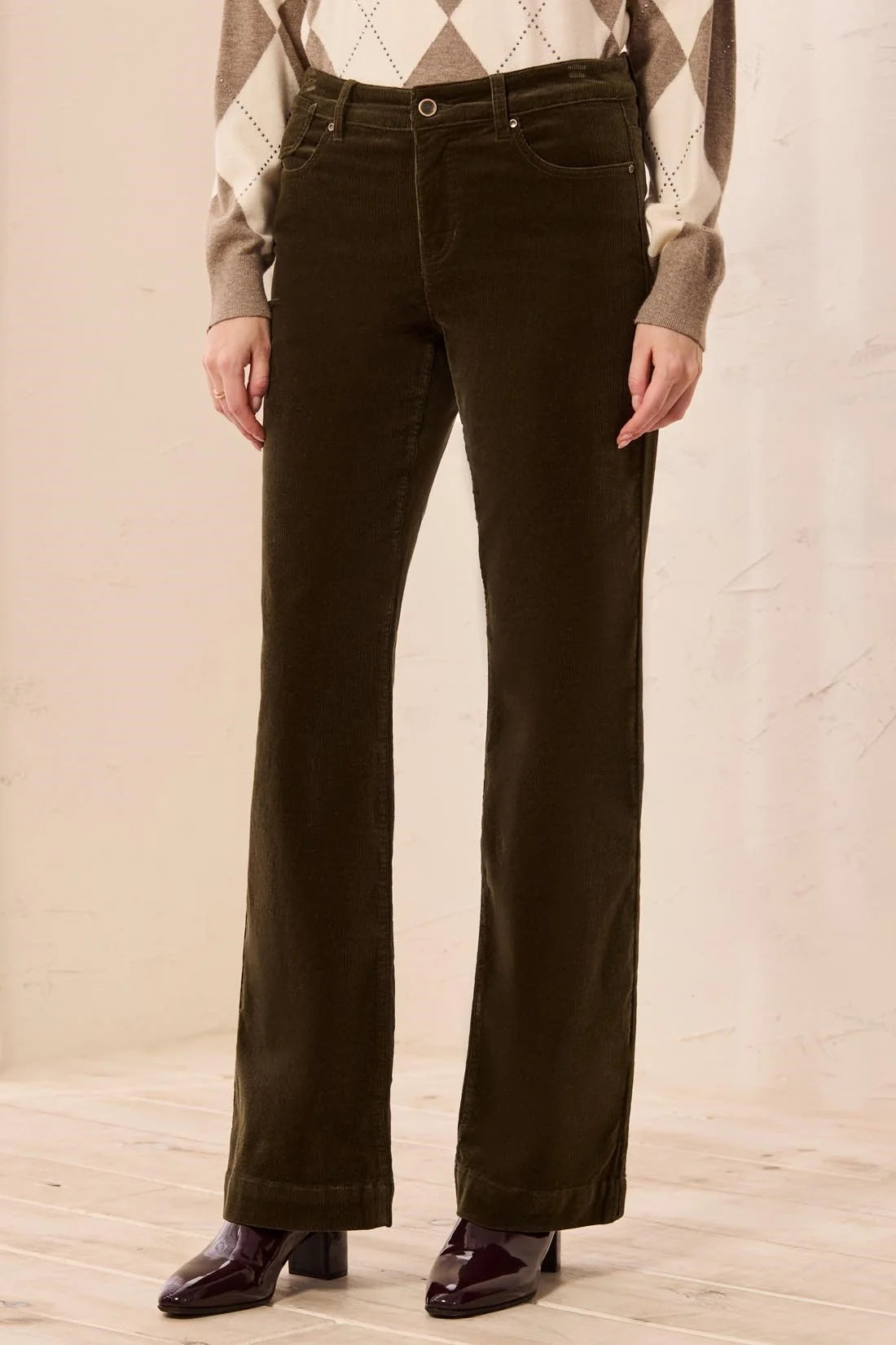 Tribal 5 Pocket Cord - Basil