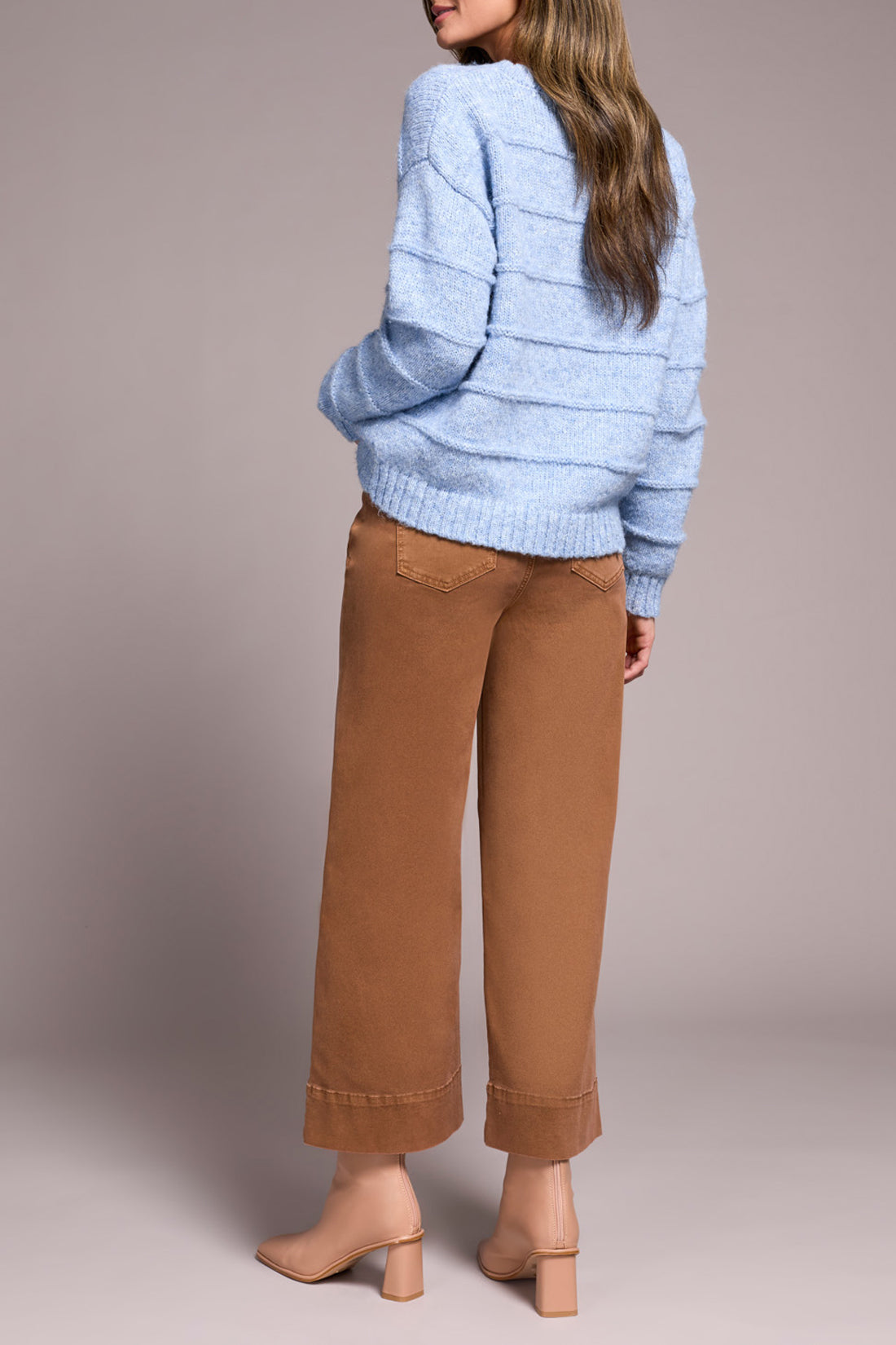 Tribal Alice Crew Neck Sweater - Blue Violet