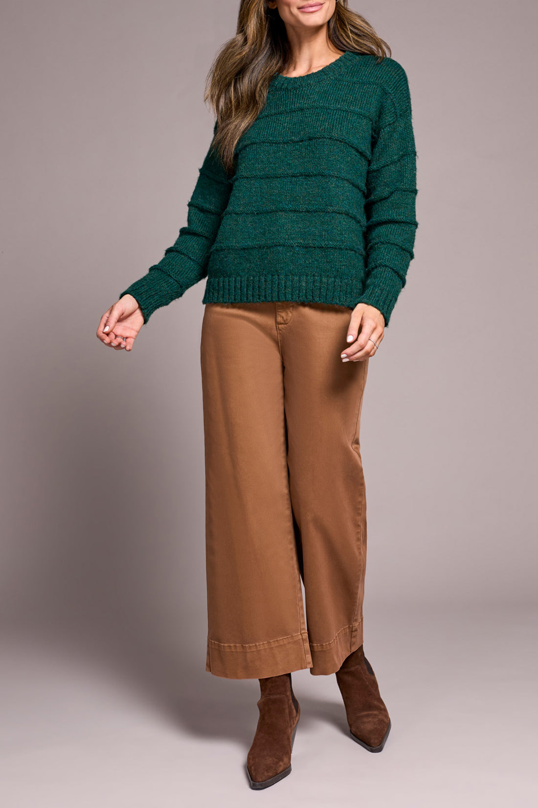 Tribal Alice Crew Neck Sweater - Opal Green