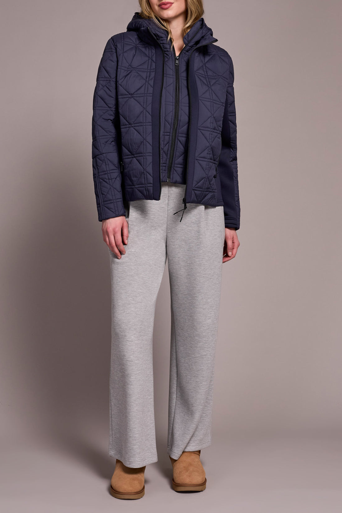 Tribal Andrea Puffer Coat - Sapphire