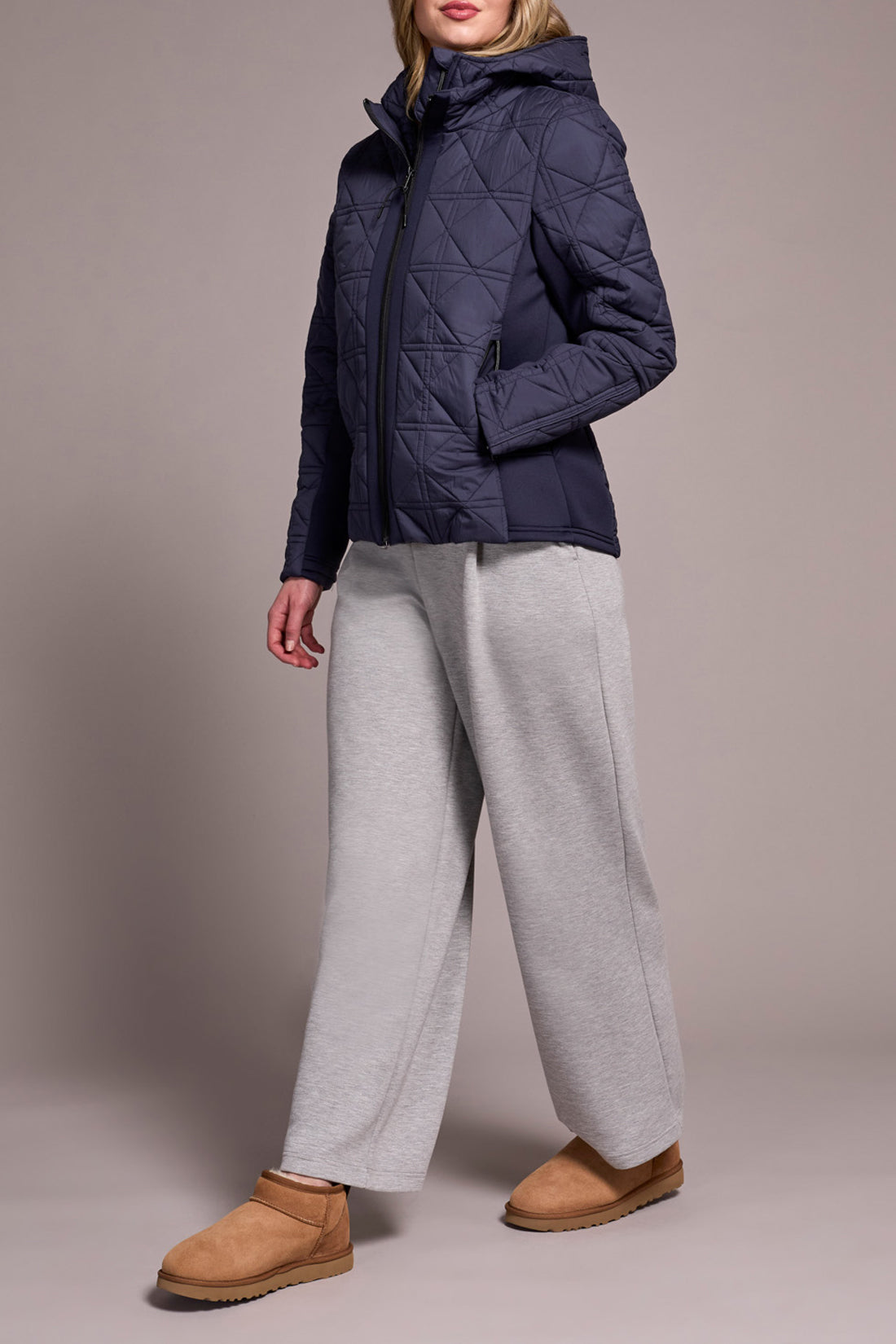 Tribal Andrea Puffer Coat - Sapphire