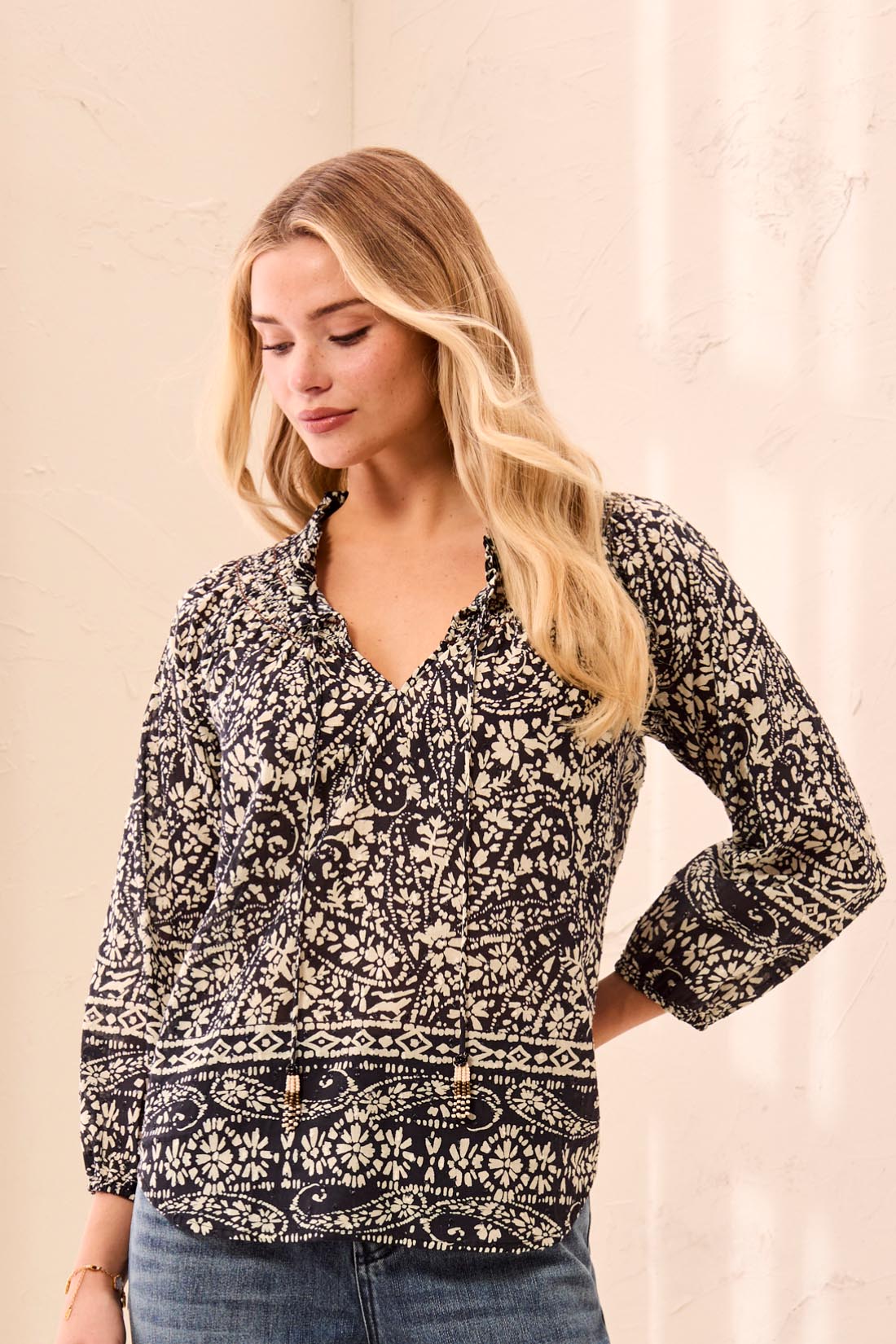 Tribal Anna Blouse - Black