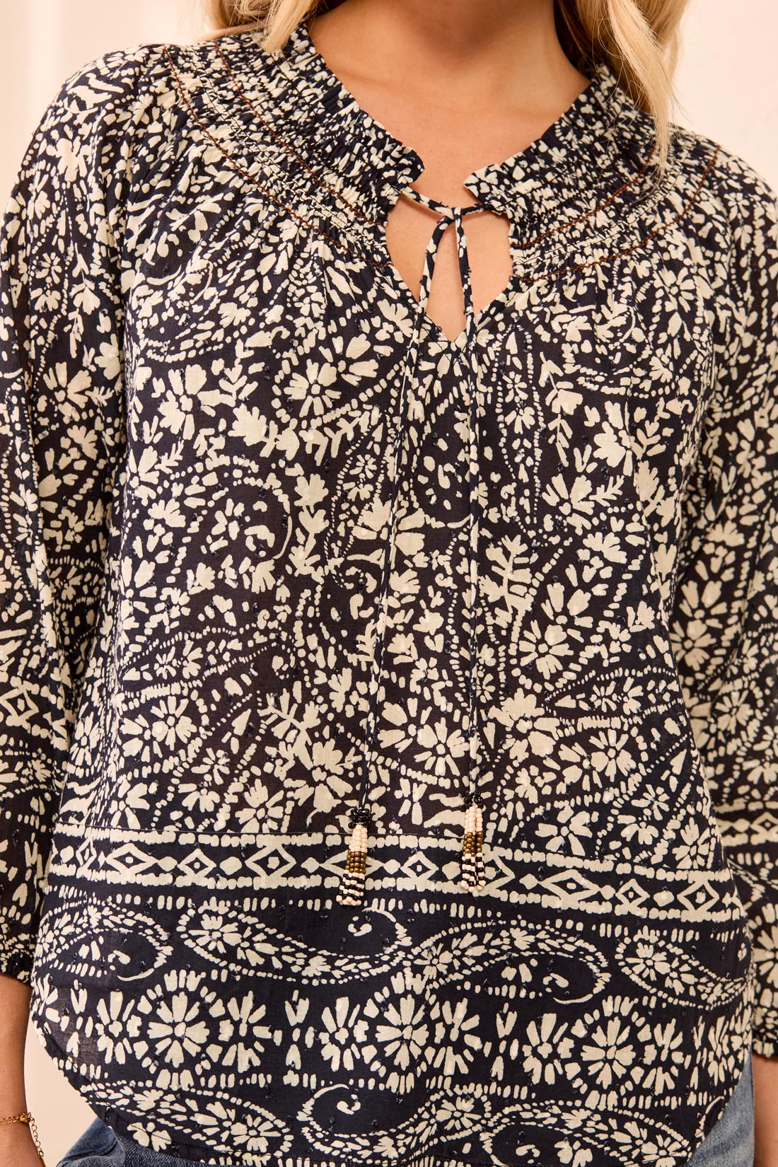 Tribal Anna Blouse - Black