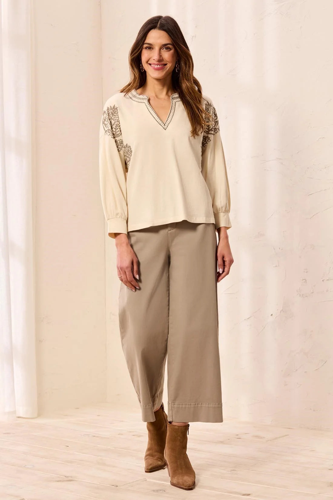 Tribal Annabel Blouse - Moonstone