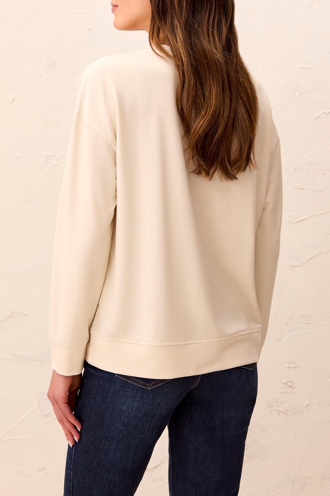 Tribal Applique Sweater - Birch