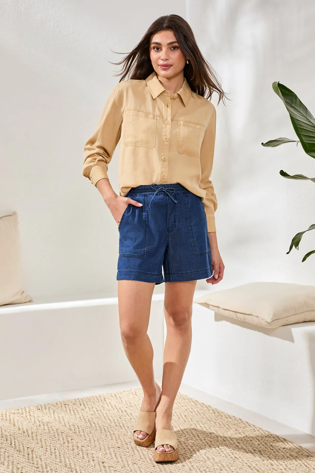 Tribal Audrey Jogger Short - Seahaven