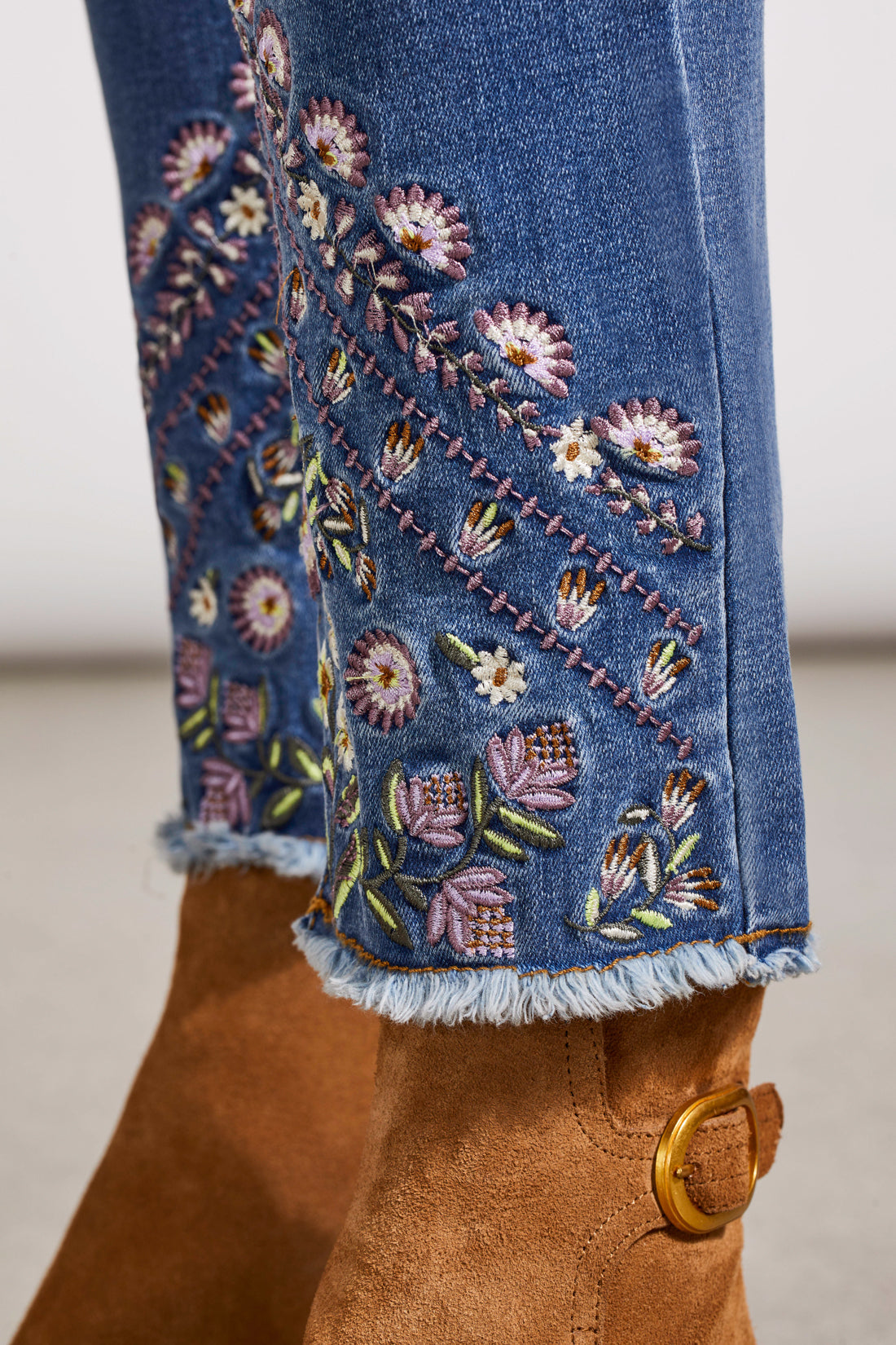 Tribal Audrey Pull-On Slim Ankle - Blue Quartz Clothing - Bottoms - Denim - Opening by Tribal | Grace the Boutique