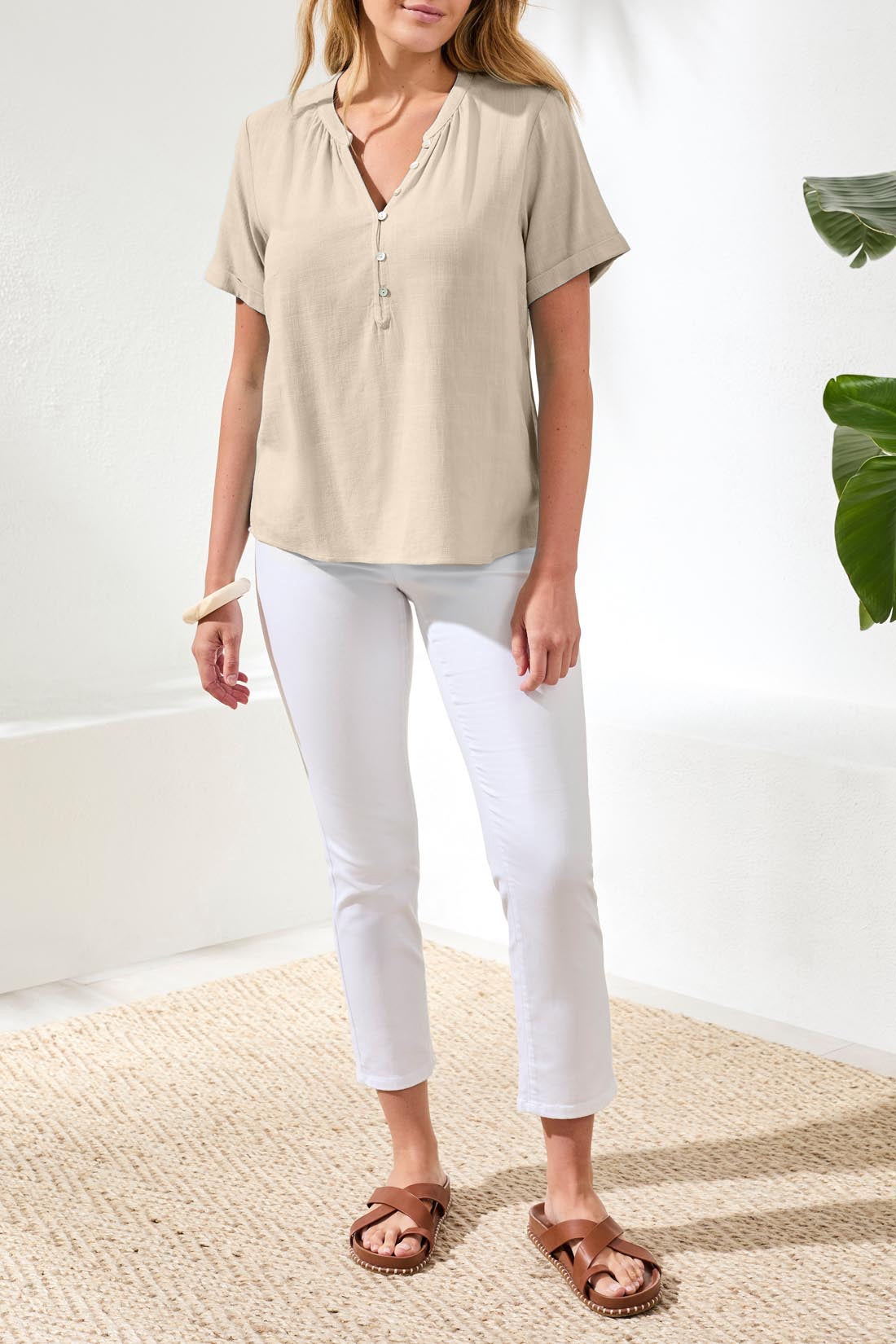 Tribal Ava Top - Canvas