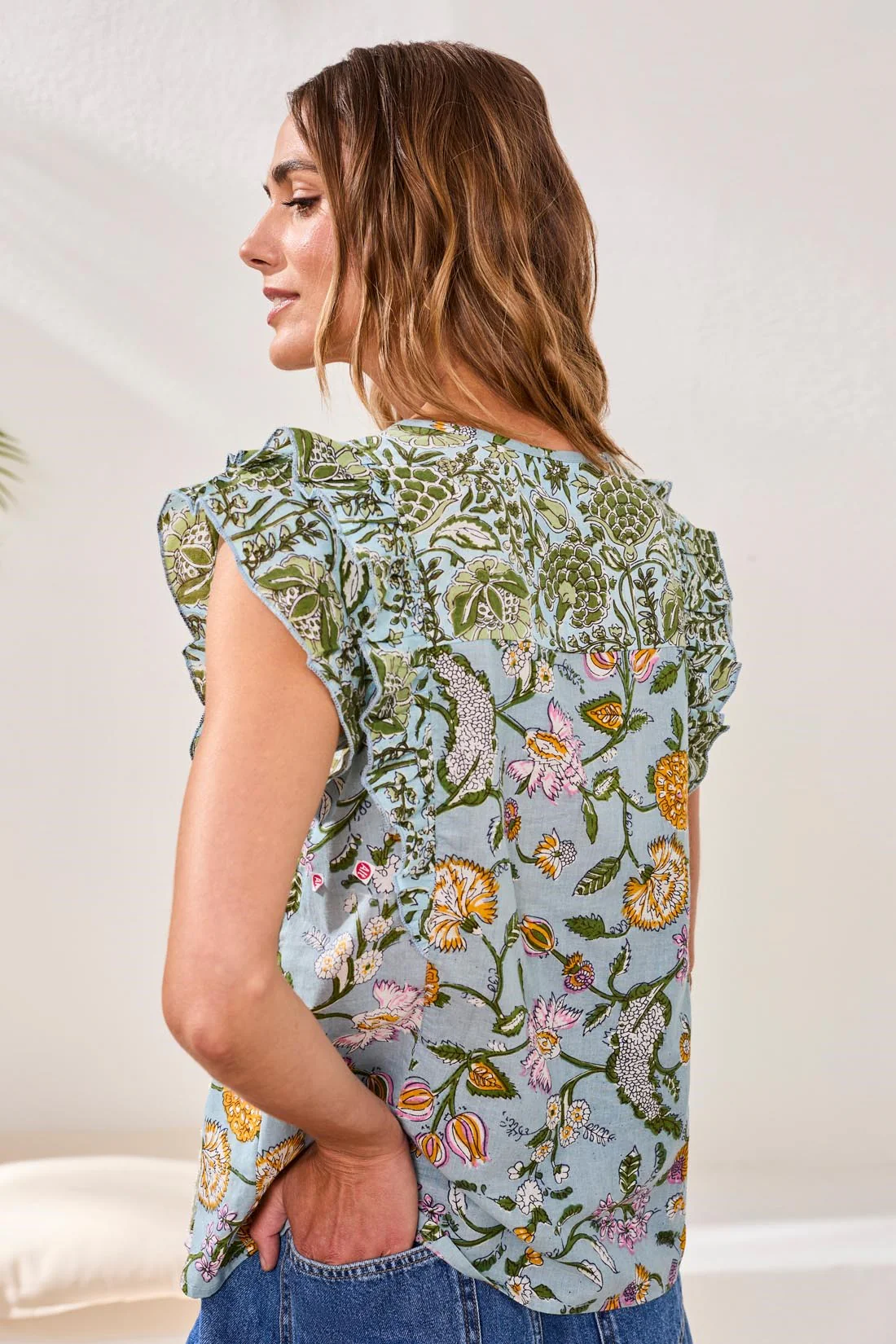 Tribal Bonnie Blouse - Rainforest